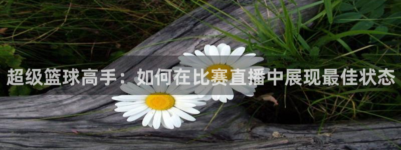 龙门nba直播：超级篮球高手：如何在比赛直播中展现最佳状态